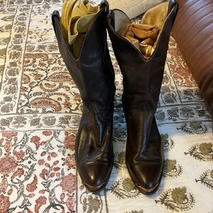 Vintage Code West leather cowboy boots.